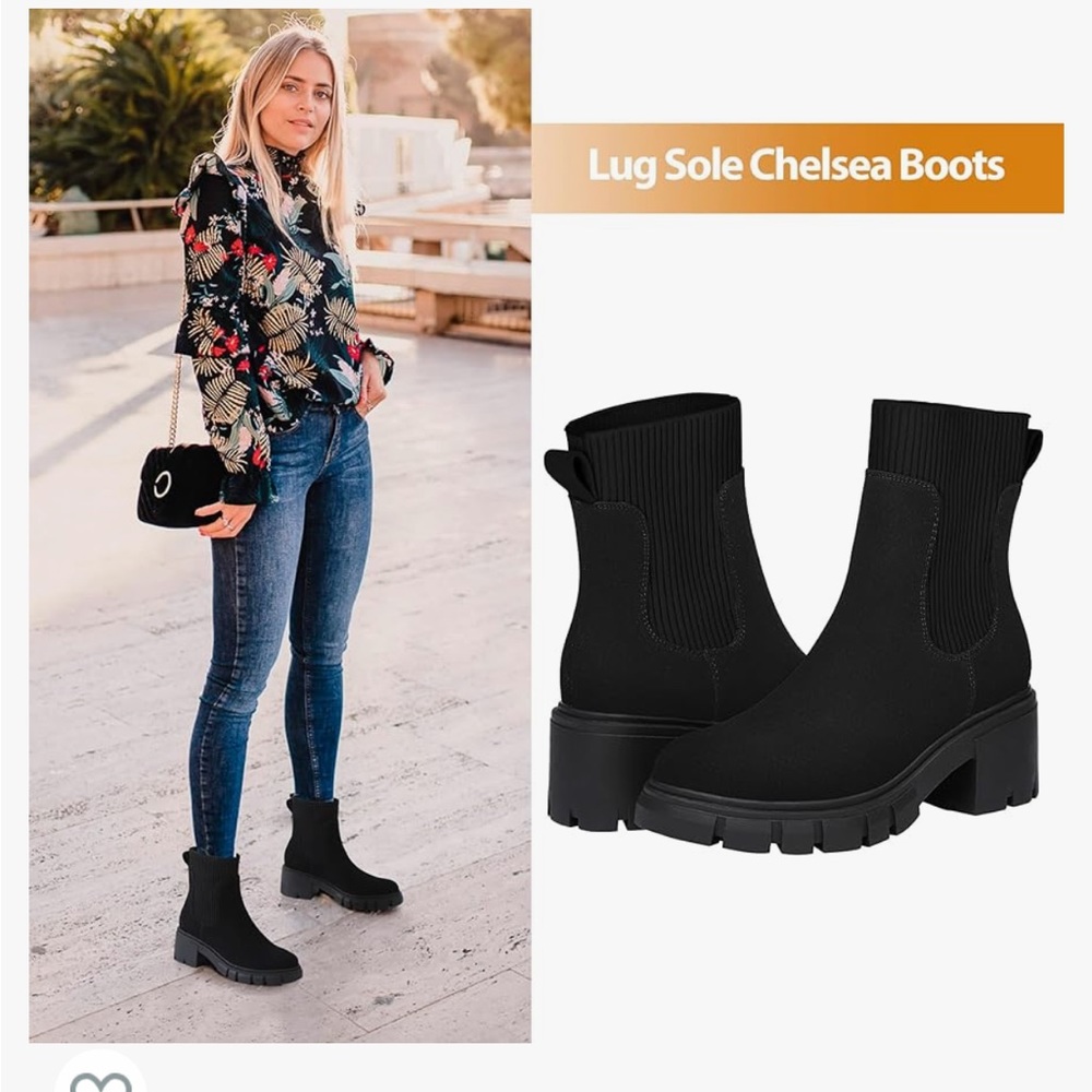NWT Chelsea Platform Ankle Boots